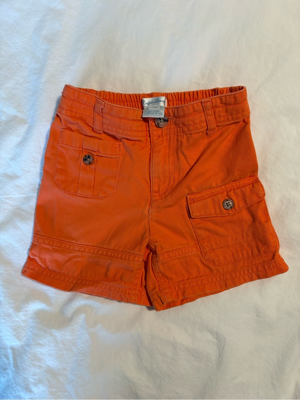 Ralph Lauren Orange Cargo Shorts